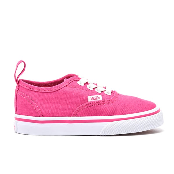 Vans Toddlers' Authentic Elastic Lace Trainers - Hot Pink/True White