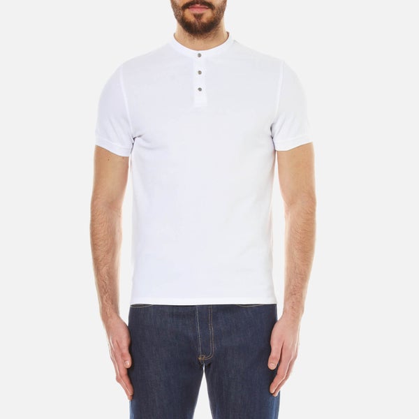 Selected Homme Men's Drody Short Sleeve Polo-Shirt - Bright White