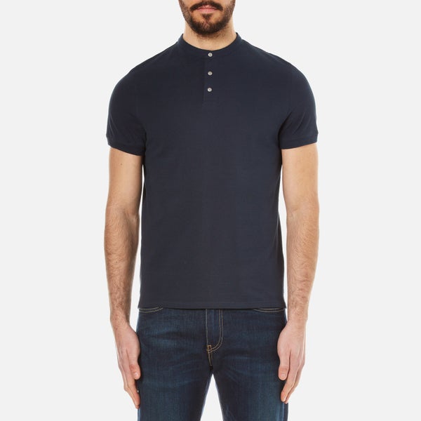 Selected Homme Men's Drody Short Sleeve Polo Shirt - Dark Sapphire