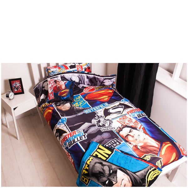 Batman v Superman Clash Bed Bundle - Single