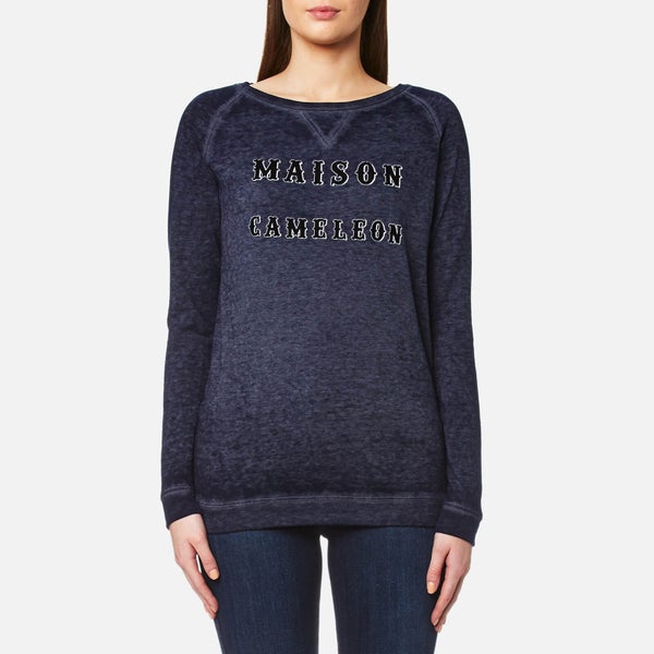 Maison Scotch Women's Burnout Sweatshirt - Grey