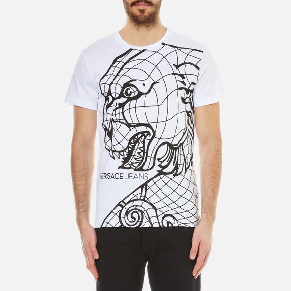 Versace Jeans Men's Lion Print T-Shirt - White