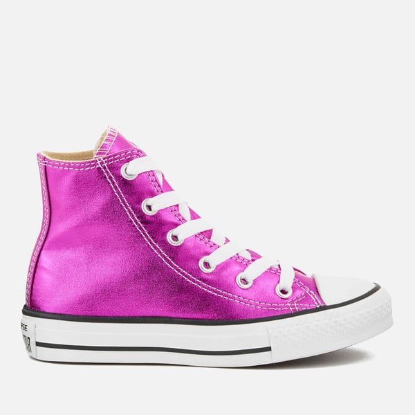 Converse Kids' Chuck Taylor All Star Hi-Top Trainers - Magenta Glow/Black/White