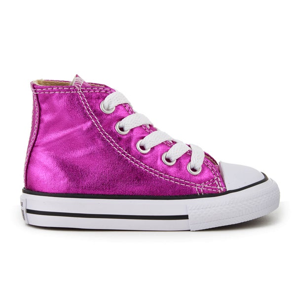 Converse Toddlers' Chuck Taylor All Star Hi-Top Trainers - Magenta Glow/Black/White