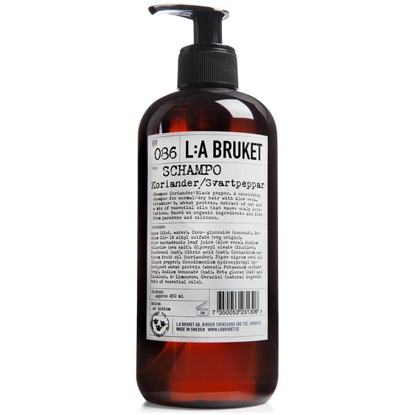 L:A BRUKET No. 086 Shampoo 450ml - Coriander/Black Pepper