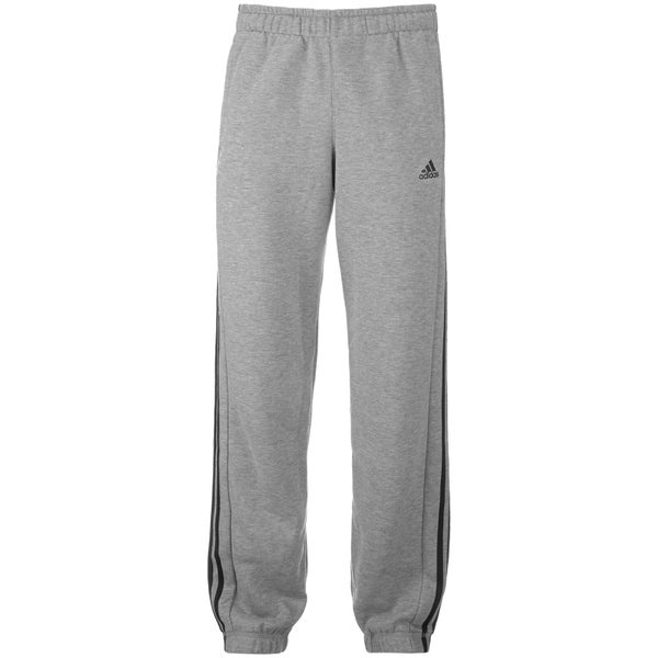 adidas Men's Essential 3 Stripe Sweatpants - Grey