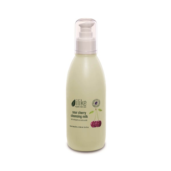 ilike organic skin care Sour Cherry with Blackthorn Cleansing Milk
