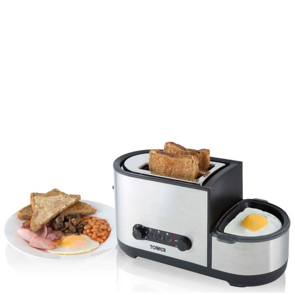 Tower T20012 Toaster with Egg Cooker