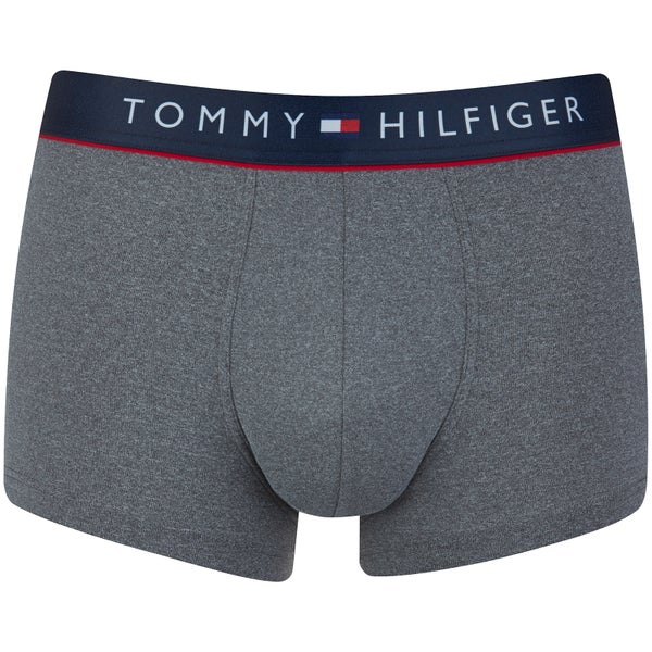Tommy Hilfiger Men's Heather Flex Low Rise Trunk Boxer Shorts - Grey Heather