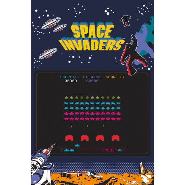 Space Invaders Screen Maxi Poster - 61 x 91.5cm