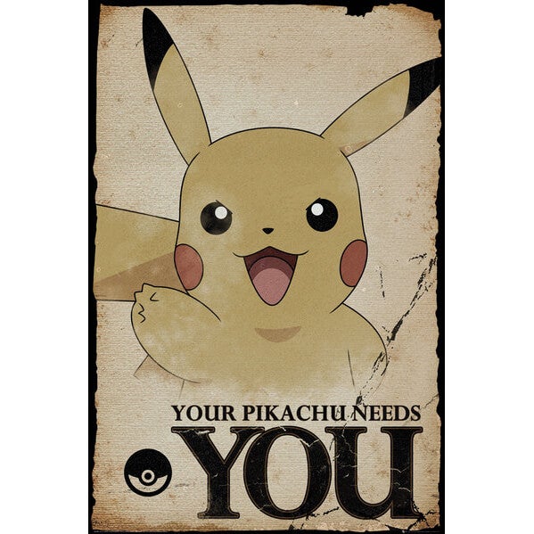 Pokémon Pikachu Needs You Maxi Poster - 61 x 91.5cm