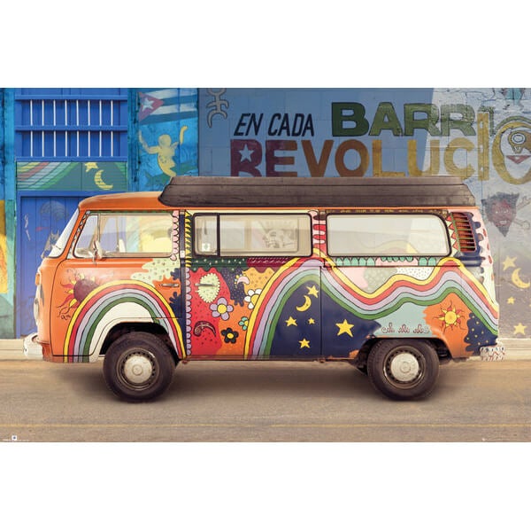 VW Camper Cuba Maxi Poster - 61 x 91.5cm