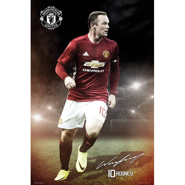 Manchester United Rooney 16/17 Maxi Poster - 61 x 91.5cm