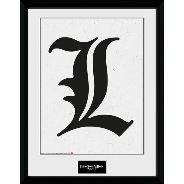 Death Note L Framed Photographic - 16"" x 12"