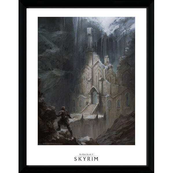Skyrim Elf Temple Framed Photographic - 16"" x 12"