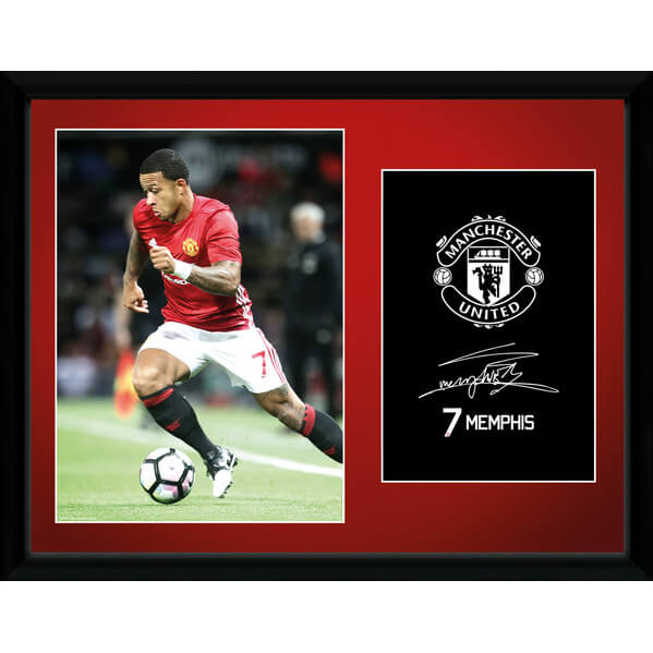 Manchester United Memphis 16-17 Framed Photographic - 16"" x 12"