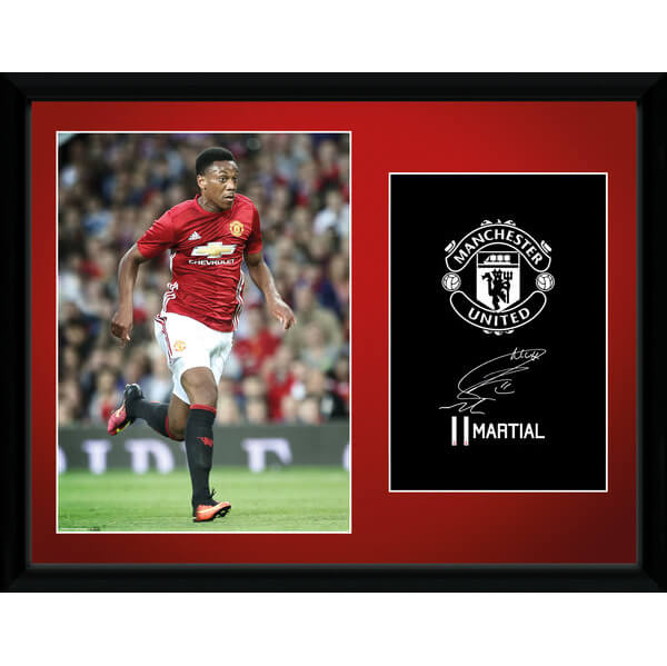 Manchester United Martial 16-17 Framed Photographic - 16"" x 12"