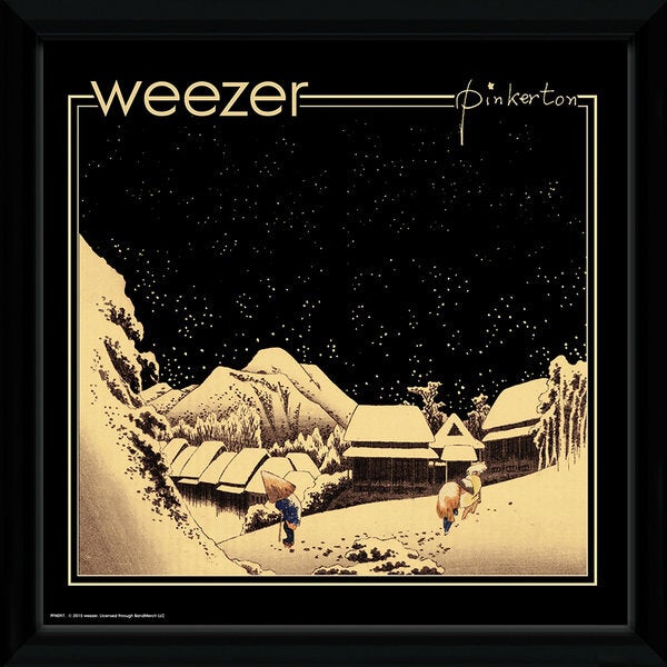 Weezer Pinkerton Framed Album Cover - 12"" x 12"