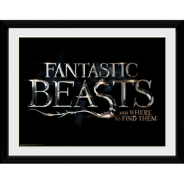 Fantastic Beasts Logo Framed Album Cover - 12"" x 12"