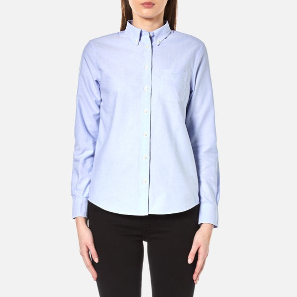 GANT Women's Perfect Oxford Shirt - Capri Blue