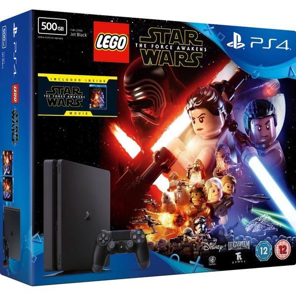 Sony PlayStation 4 Slim 500GB Console - Includes LEGO Star Wars: The Force Awakens & Star Wars: The Force Awakens Blu-ray