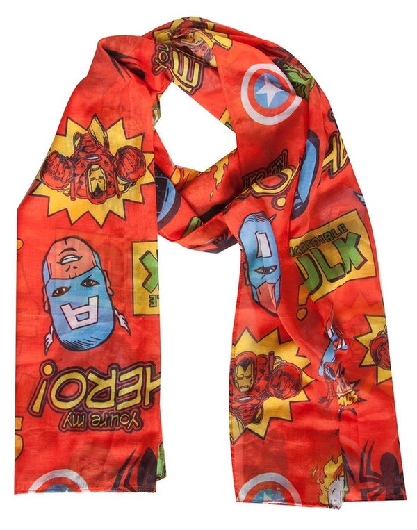 Marvel - Comics Woven Fashion Scarf with All Over Print