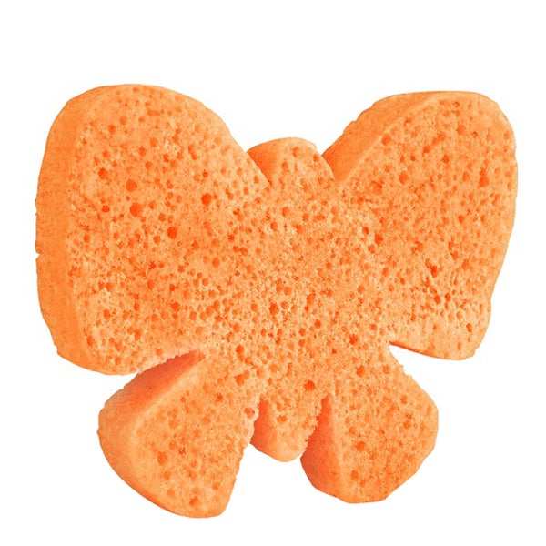 Esponja en forma de animal con jabón corporal perfumado de Spongellé - Mariposa