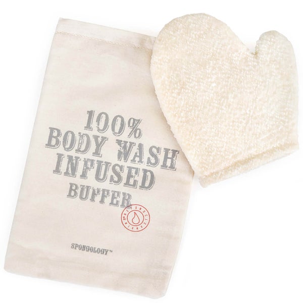 Перчатка для борьбы с целлюлитом с наполнителем Spongellé Spongology Body Wash Infused Anti-Cellulite Glove - Milk & Honey