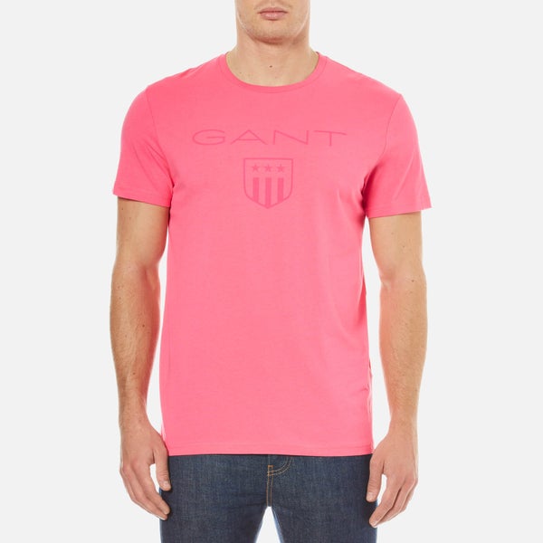 GANT Men's Tonal Gant Shield T-Shirt - Bright Magenta