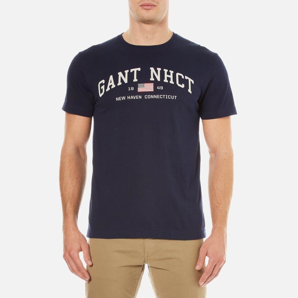 GANT Men's NHCT T-Shirt - Evening Blue