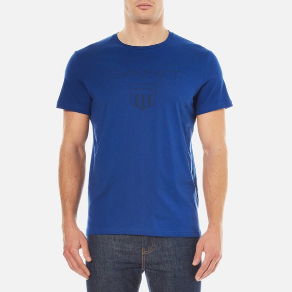 GANT Men's Tonal Gant Shield T-Shirt - Yale Blue