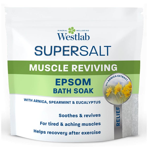 Sel d'Epsom Revitalisant pour le Bain Muscle Reviving Epsom Bath Soak Supersalt Westlab
