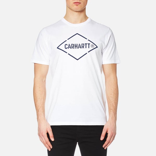 Carhartt Men's Short Sleeve Diamond T-Shirt - White/Navy