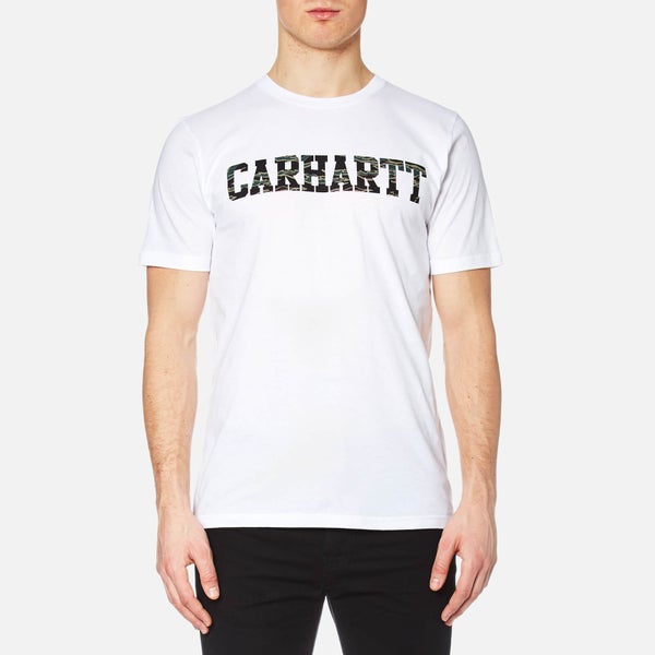 Carhartt Men's Short Sleeve College T-Shirt - White/Tiger Camo