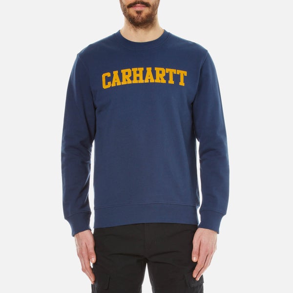 Carhartt Men's College Sweatshirt - Blue/Yellow
