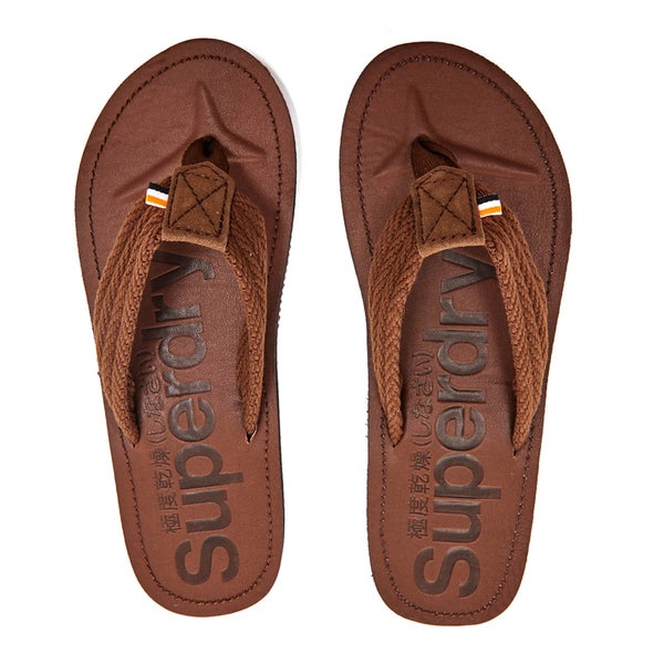 Superdry Men's Cove Toe Post Sandals - Brown