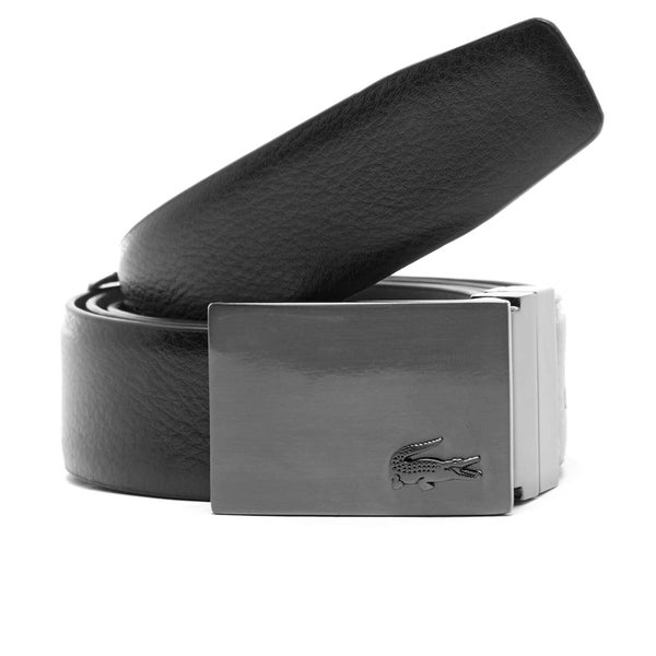 Lacoste Men's Reversible Branded Buckle Belt - Brown/Black