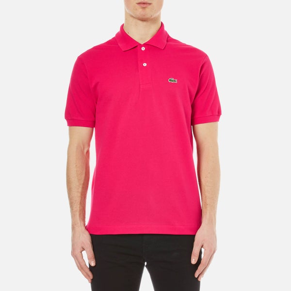 Lacoste Men's Short Sleeve Pique Polo Shirt - Fuchsia
