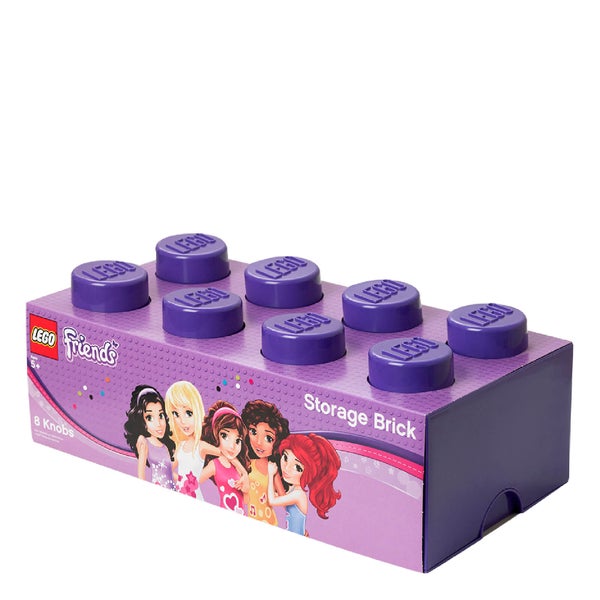 Brique de rangement LEGO® Friends 8 tenons - Violet