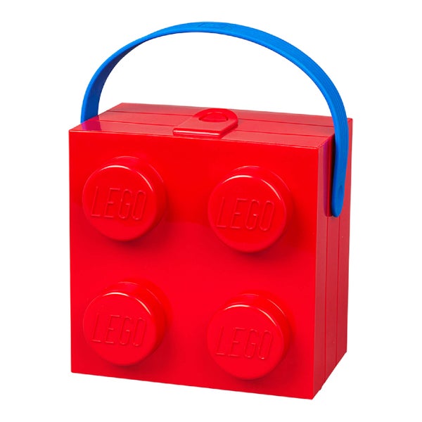 LEGO Classic Lunch Box with Handle (4 Knob) - Bright Red