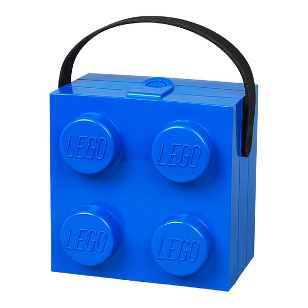 LEGO Classic Lunch Box with Handle (4 Knob) - Bright Blue