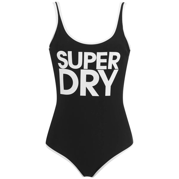 Superdry Women's Superdry Logo Swimsuit - Black