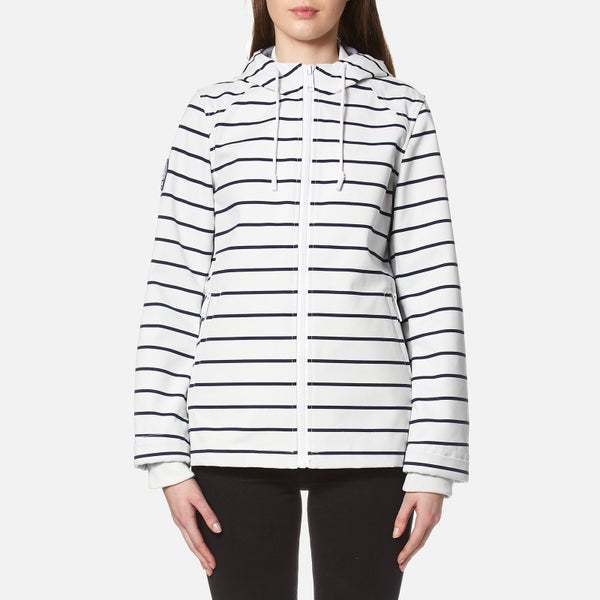 Superdry Women's Marina Jacket - White/Navy Stripe