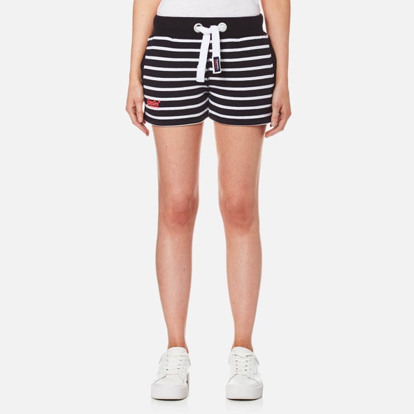 Superdry Women's Sun & Sea Breton Shorts - Navy/White Stripe