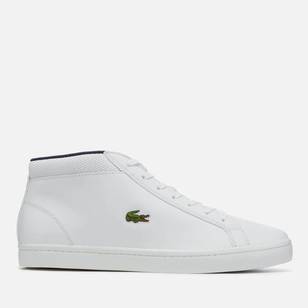Lacoste Men's Straightset SP Chukka 117 1 Leather Mid-Top Trainers - White