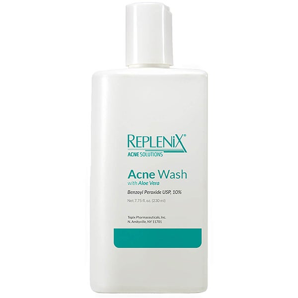 Replenix Acne Solutions Benzoyl Peroxide 10% Wash with Aloe Vera