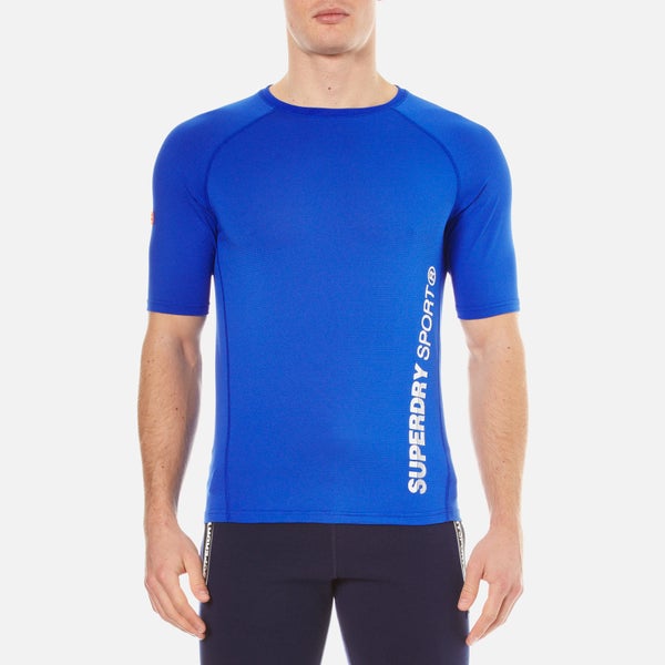 Superdry Men's Sports Active Relaxed T-Shirt - Cobalt