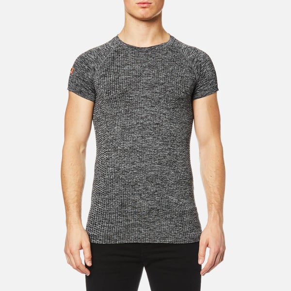 Superdry Men's Sport Seamless Raglan T-Shirt - Grey Grit/Black
