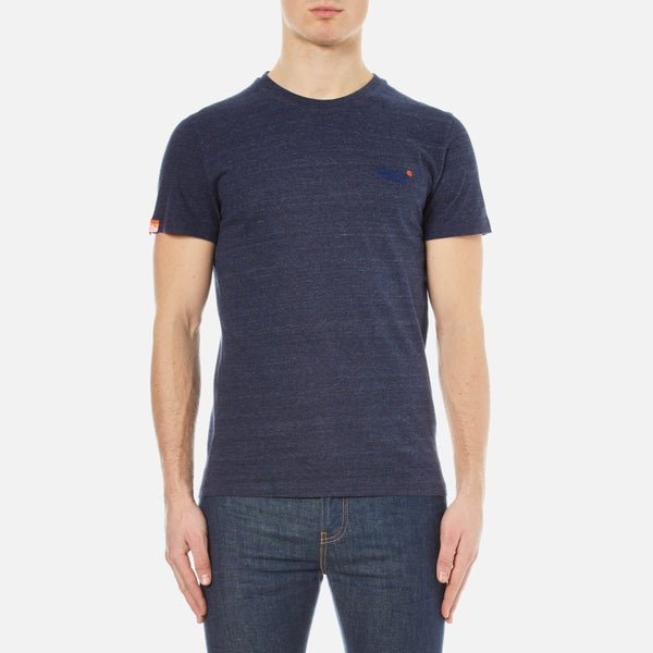 Superdry Men's Orange Label Vintage Embroidered T-Shirt - Atlantic Navy Grit
