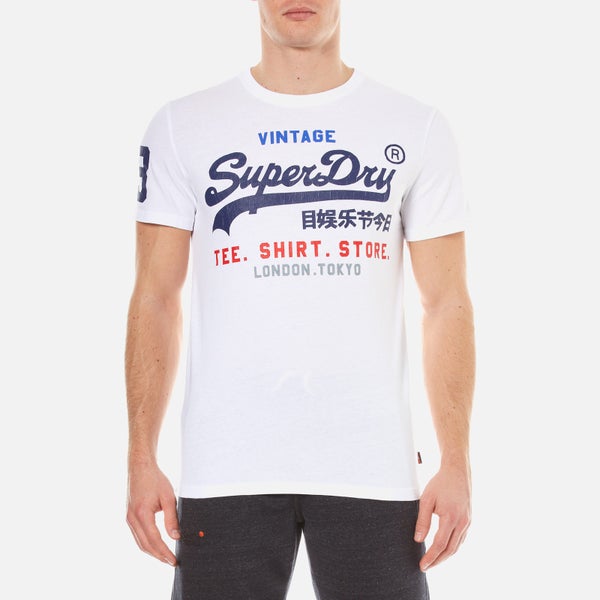 Superdry Men's Shirt Shop T-Shirt - Optic